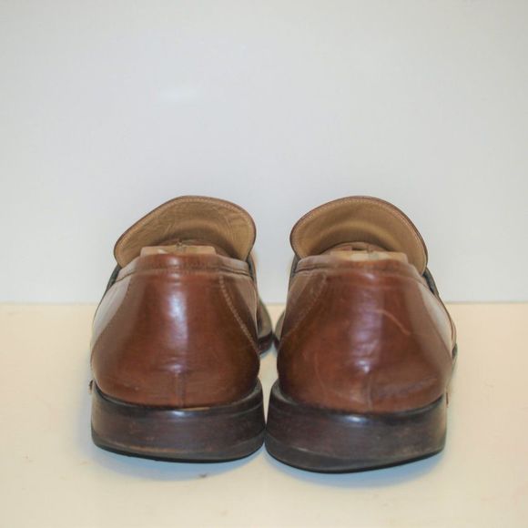 VintageJohnston &‎ Murphy Brown Leather Loafers 9.5 main image 4